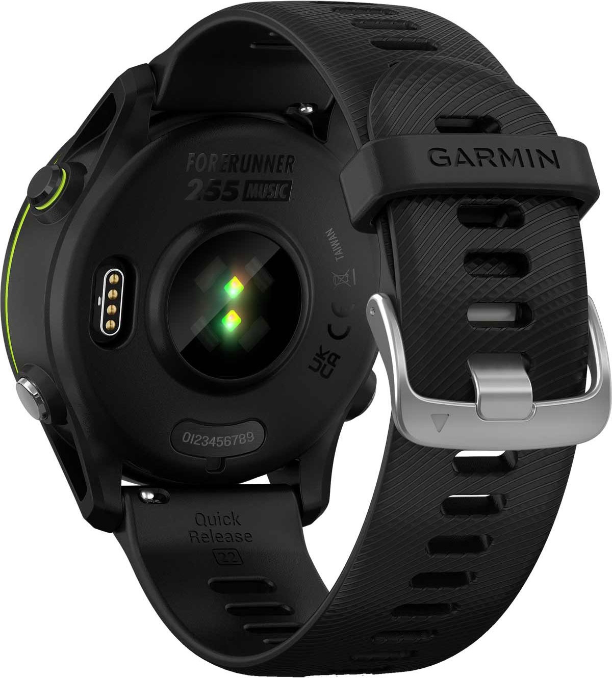 GARMIN Forerunner 255 Music Black Silicone Strap 010-02641-30 - 8