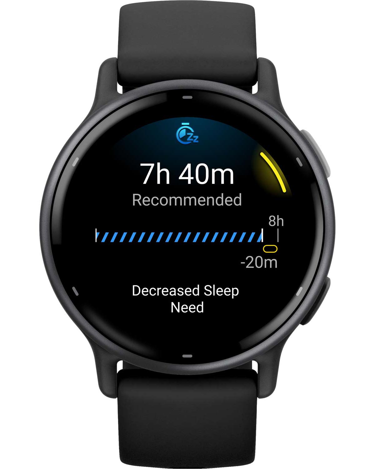 GARMIN Vivoactive 5 Slate Aluminum Bezel 42.2mm Black Case and Silicone Band 010-02862-10 - 