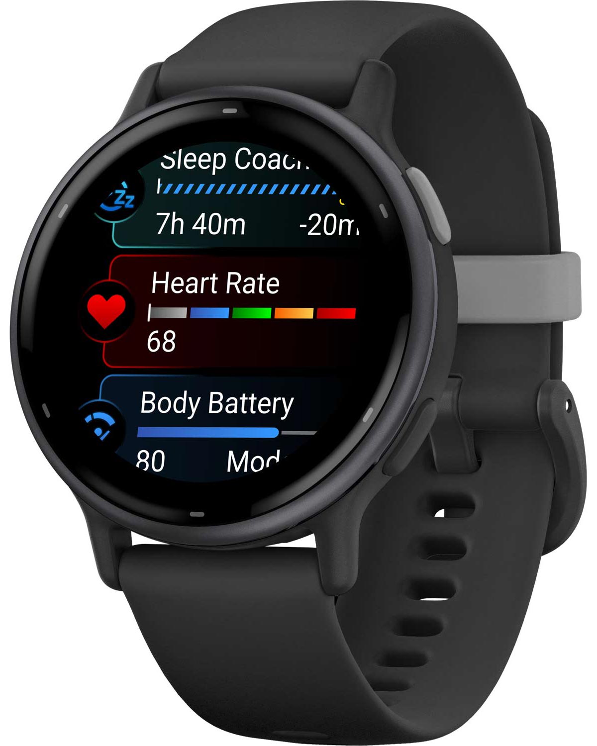 GARMIN Vivoactive 5 Slate Aluminum Bezel 42.2mm Black Case and Silicone Band 010-02862-10 - 6