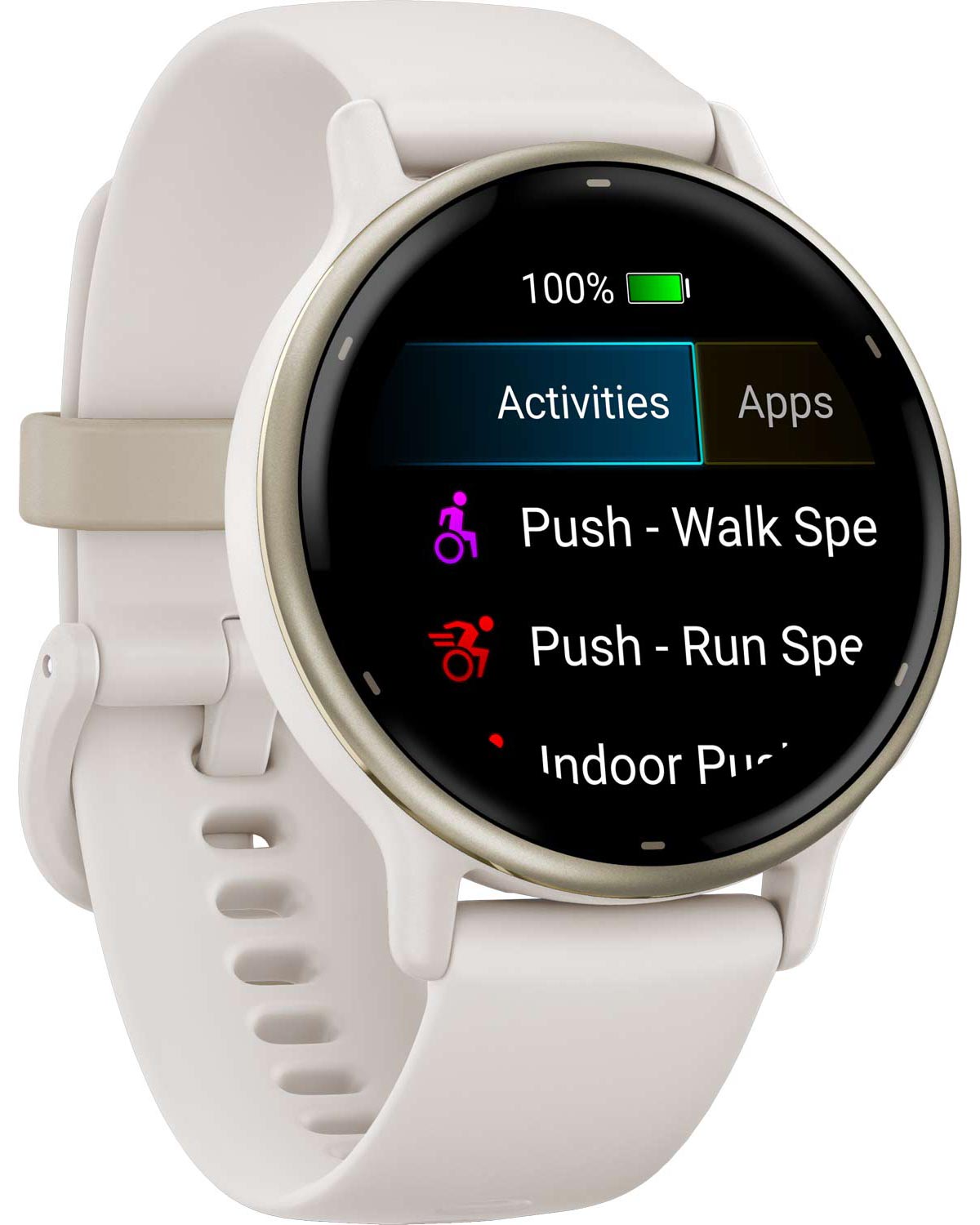 GARMIN Vivoactive 5 Cream Gold Aluminum Bezel 42.2mm Ivory Case and Silicone Band 010-02862-11 - 3
