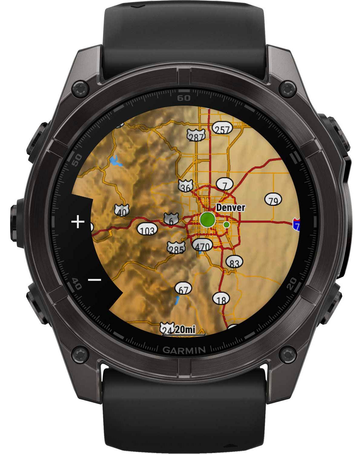 GARMIN Fenix 8 Sapphire Titanium Carbon Gray 51mm with Black/Pebble Gray Silicone Strap 010-02905-21 - 3