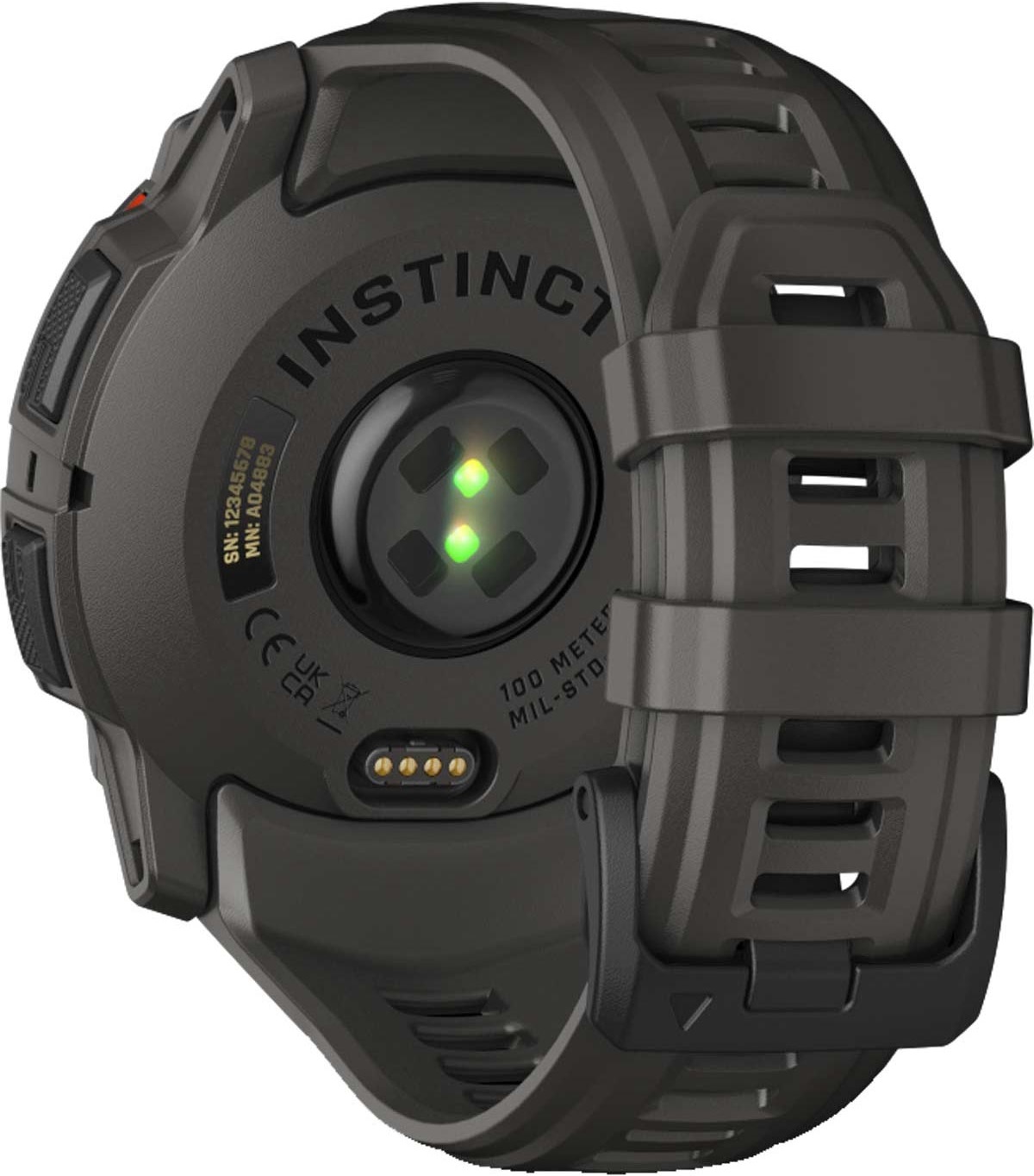 GARMIN Instict 3 SOLAR 50mm Black with Charcoal Silicone Band 010-02935-00 - 8