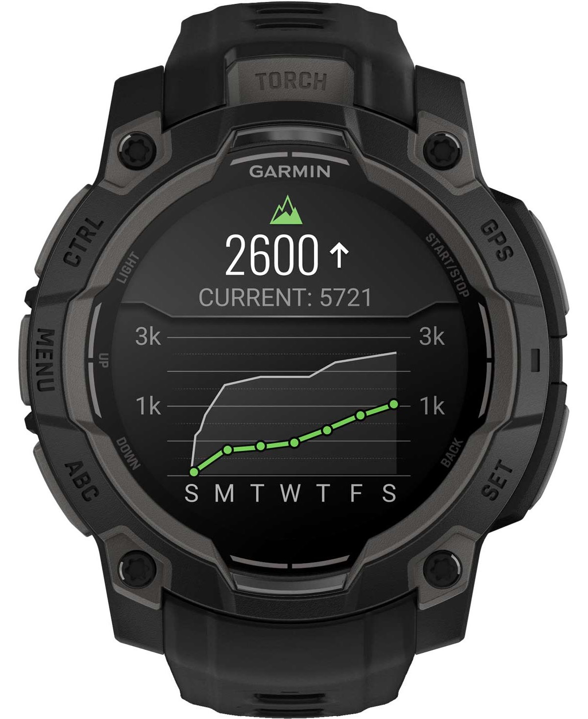 GARMIN Instict 3 AMOLED 45mm Black with Black Silicone Band 010-02936-00 - 4