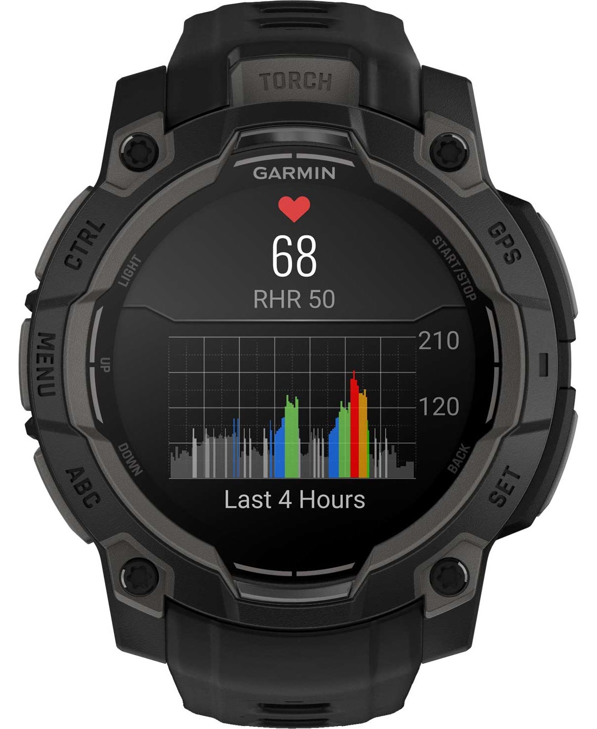 GARMIN Instict 3 AMOLED 45mm Black with Black Silicone Band 010-02936-00 - 5