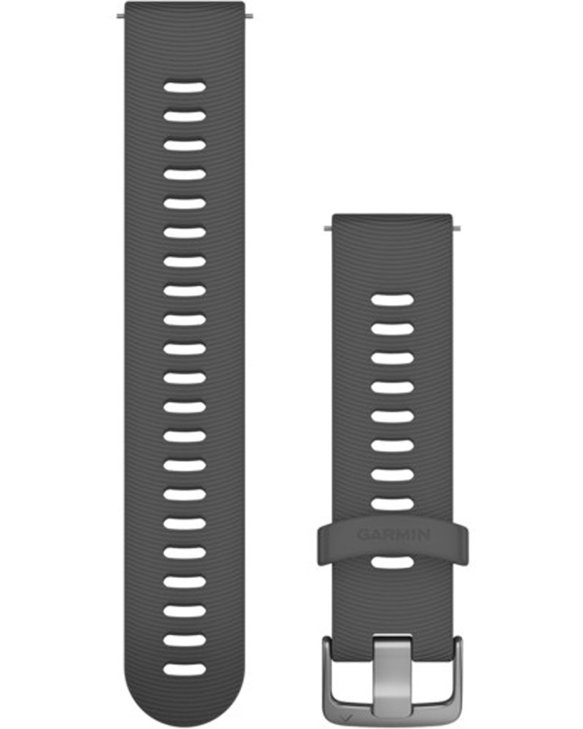 GARMIN Quick Release Bands (20 mm) Slate Silicone with Stainless Hardware 010-11251-1N