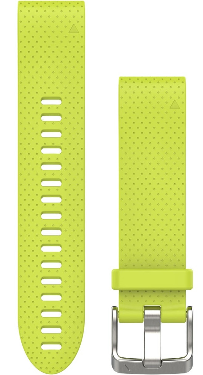 GARMIN QuickFit Bands (20 mm) Amp Yellow Silicone with Stainless Hardware 010-12491-13 - 1