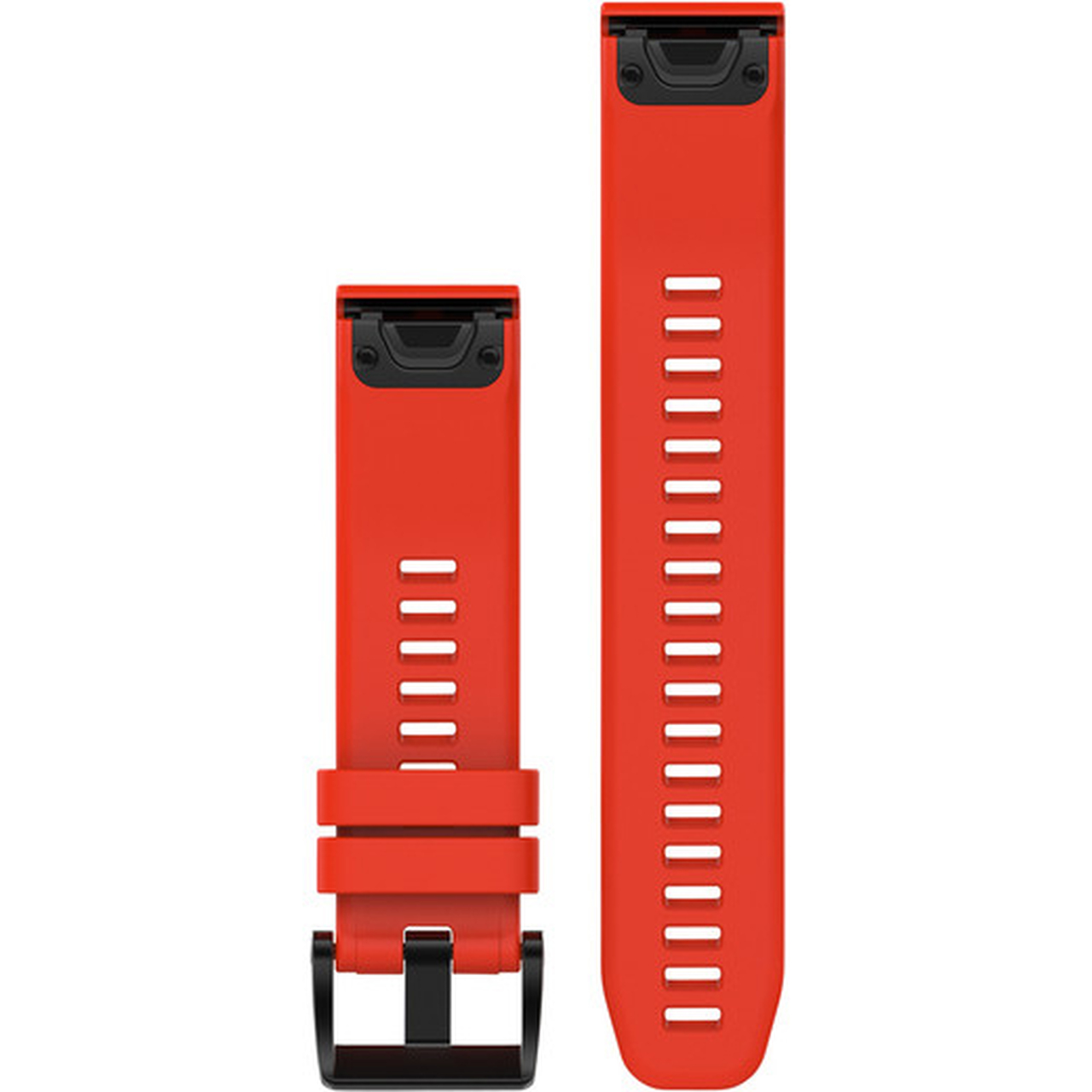 GARMIN QuickFit Bands (22 mm) Flame Red Silicone with Slate Hardware 010-12496-03 - 