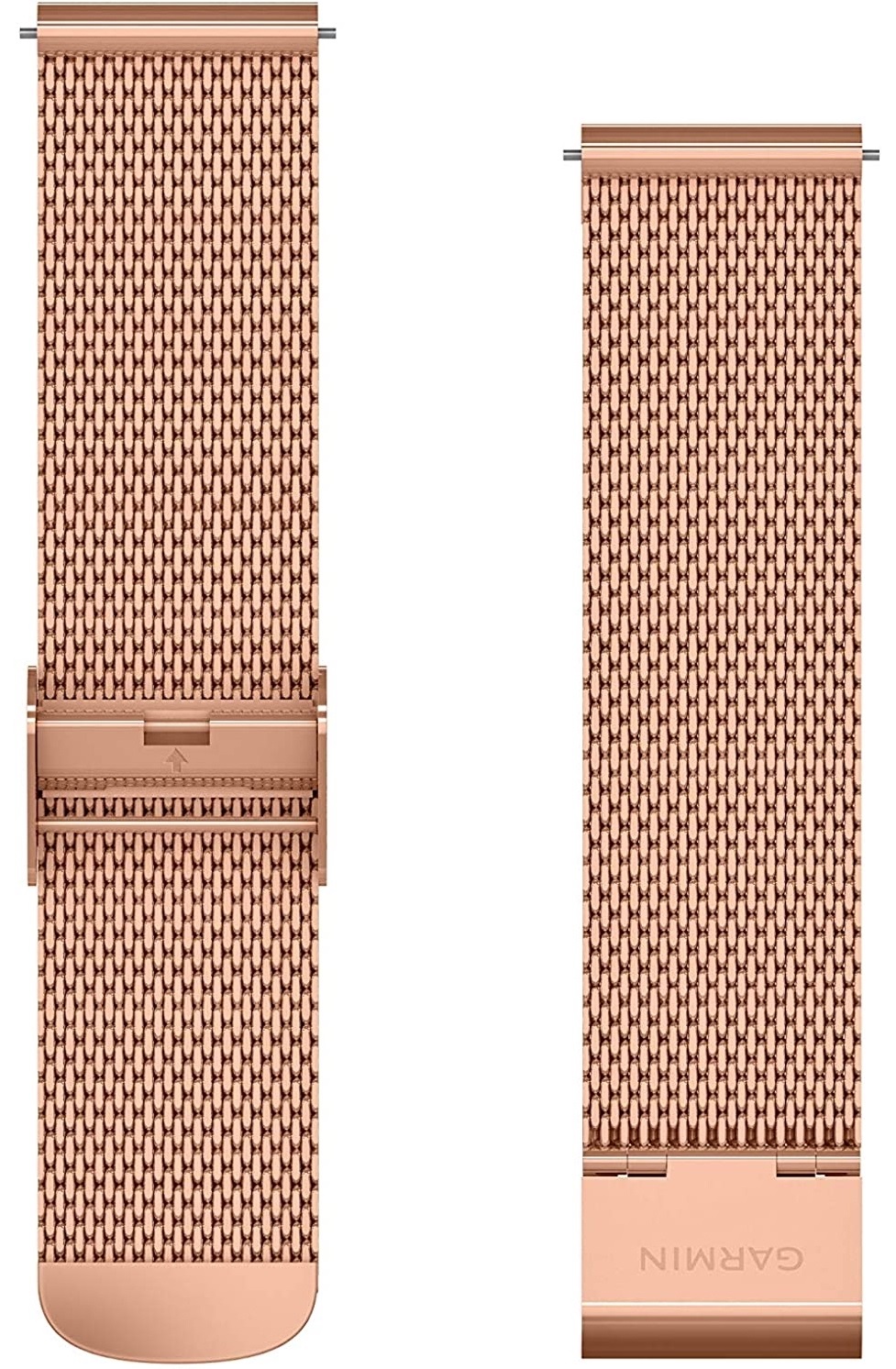 GARMIN Quick Release Bands (20 mm) 18K Rose Gold PVD Milanese Stainless Steel Bracelet 010-12924-24 - 