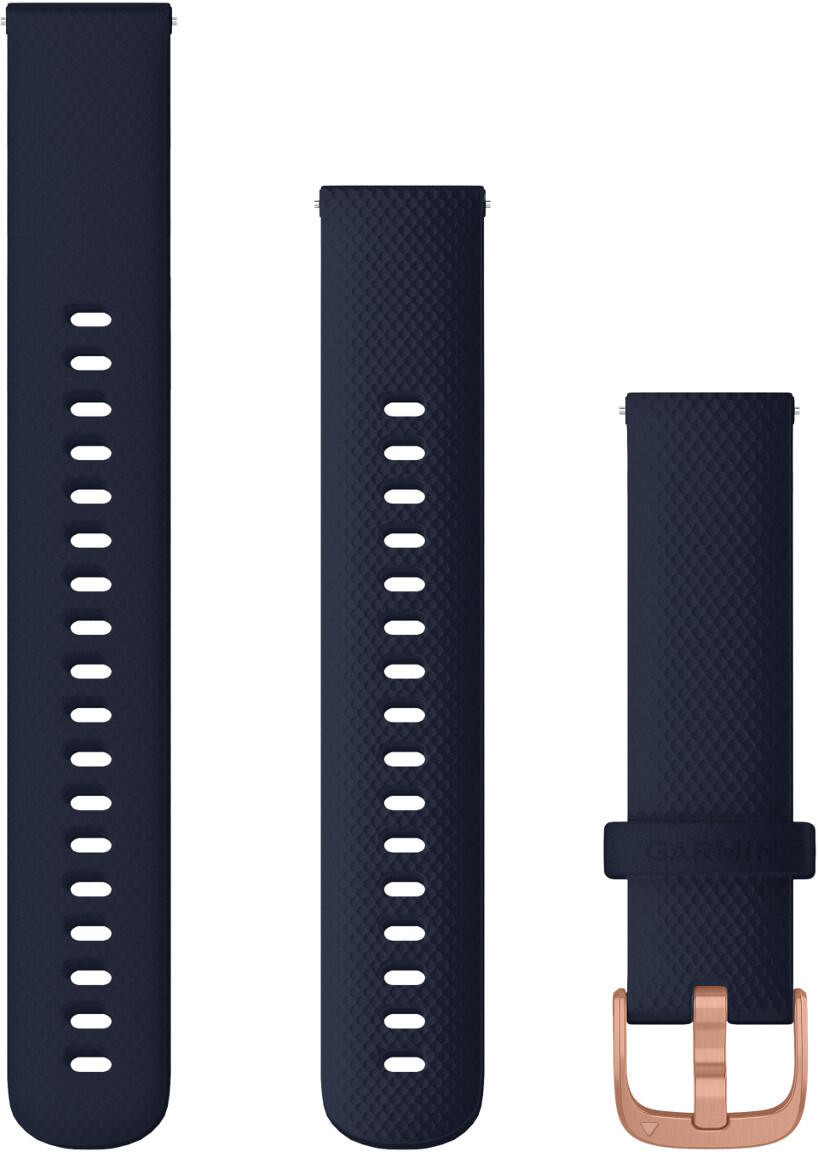 GARMIN Quick Release Bands (18 mm) Navy with Rose Gold Hardware 010-12924-33 - 