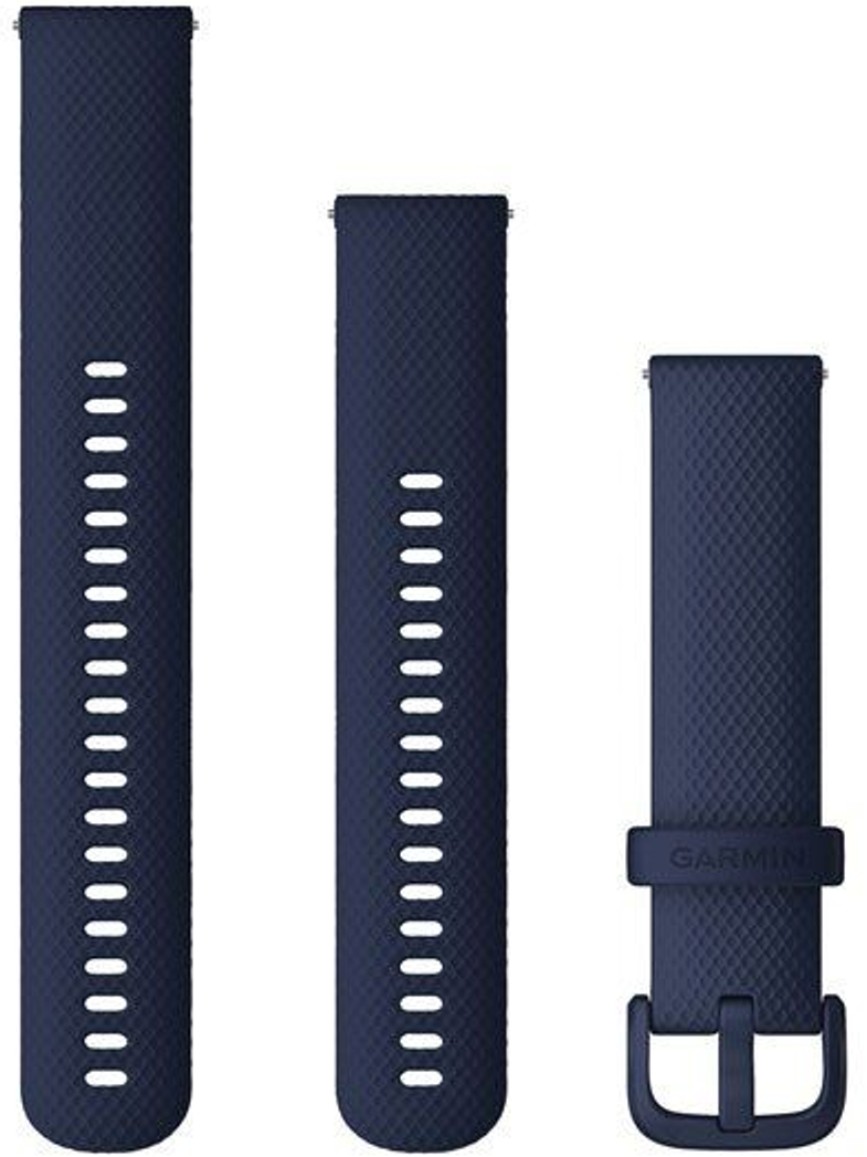 GARMIN Quick Release Bands (20 mm)  Navy Silicone with Hardware 010-13021-05 - 