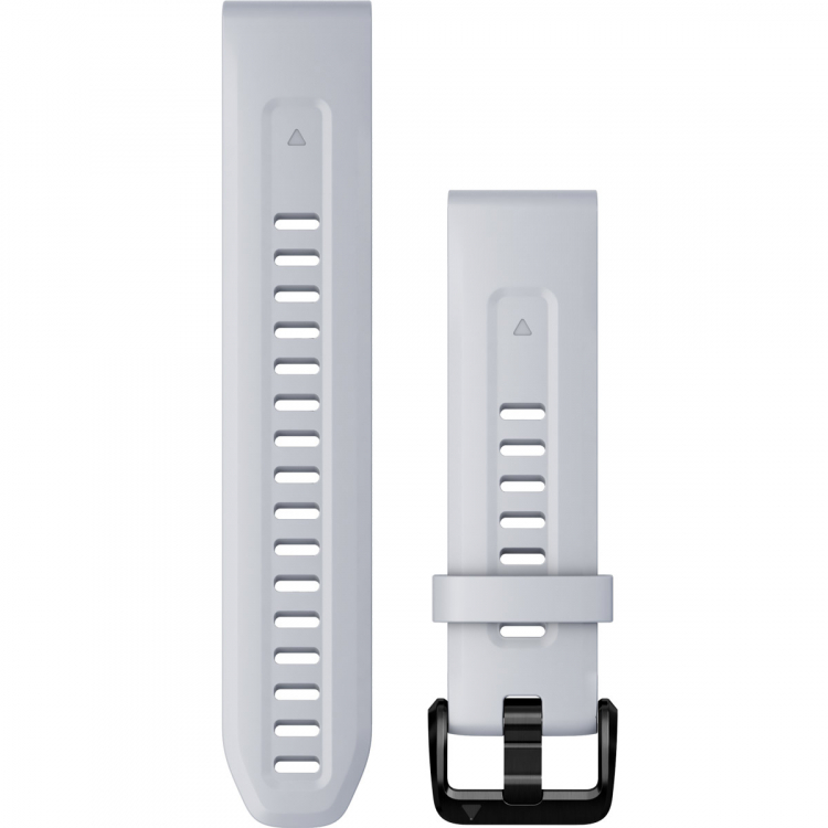 GARMIN QuickFit Bands (20mm) Whitestone Silicone with Slate Hardware 010-13102-03 - 