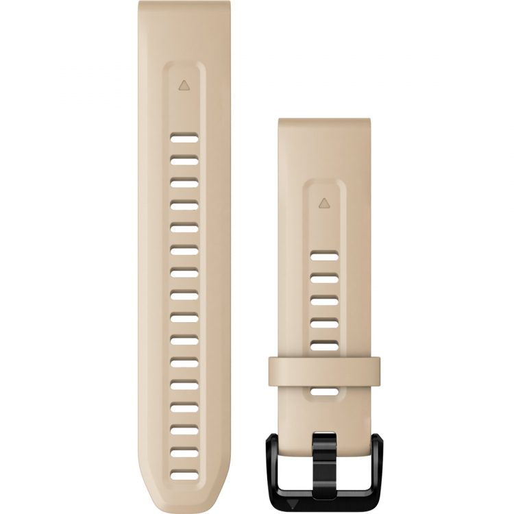 GARMIN QuickFit Bands (20mm) Limestone Silicone with Slate Hardware 010-13102-08 - 