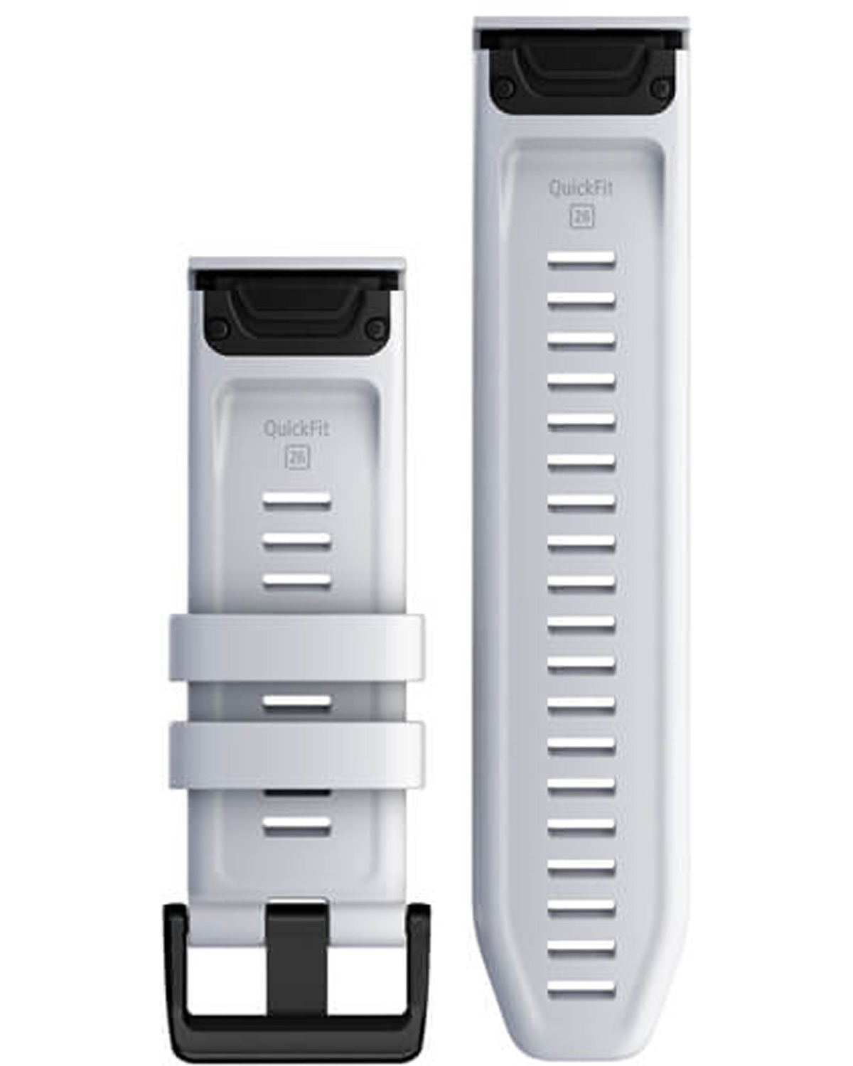 GARMIN QuickFit Bands (26mm) Whitestone Silicone with Slate Hardware 010-13117-02 - 2