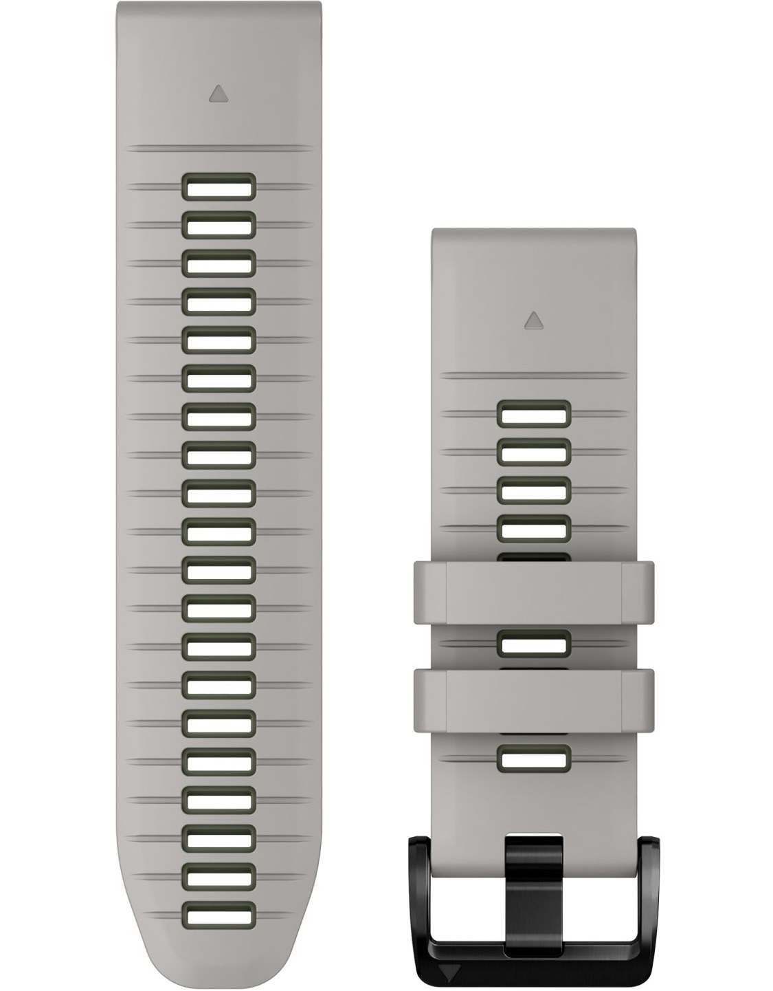 GARMIN QuickFit Bands (26 mm) Fog Gray/Moss Silicone with Slate Hardware 010-13281-08 - 