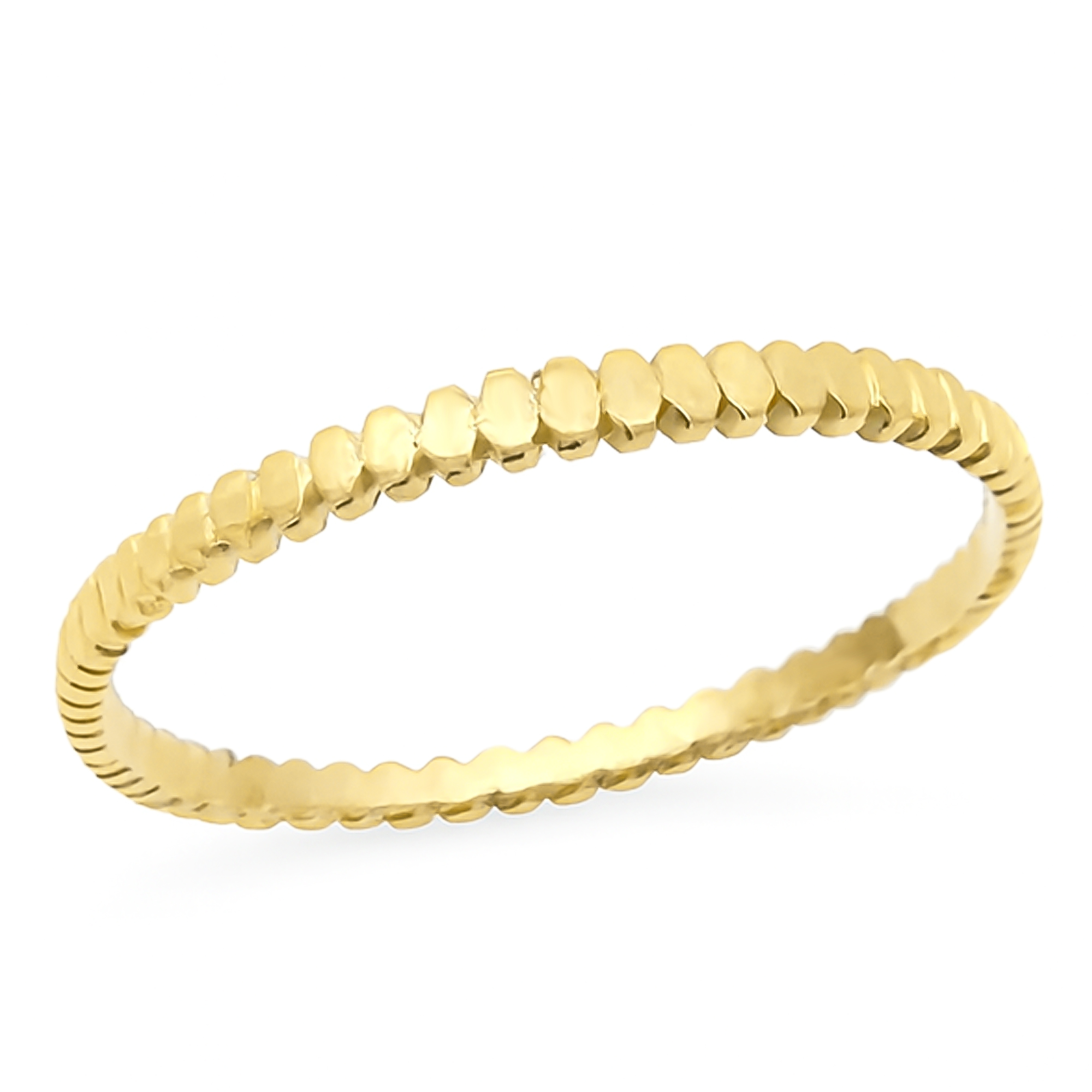 ΔΑΧΤΥΛΙΔΙ Σειρέ SENZIO Collection Κ9 Κίτρινο Χρυσό με Πέτρες Ζιργκόν R-DFB848.2 - 