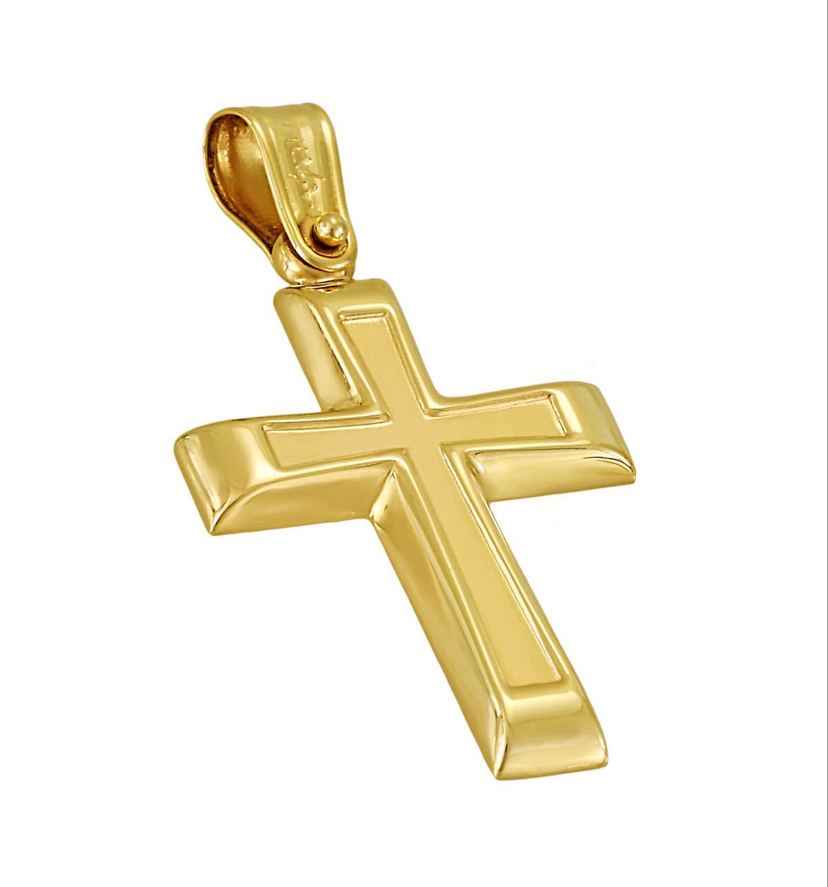 ΣΤΑΥΡΟΣ Ανδρικός FILVA Oro σε 14K Κίτρινο Χρυσό CRFL130YC