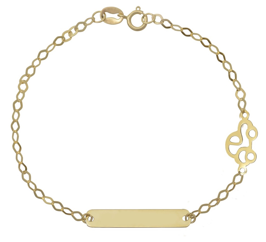 ΤΑΥΤΟΤΗΤΑ Βραχιόλι Αμάξι 9K σε Κίτρινο Χρυσό 032849 - 