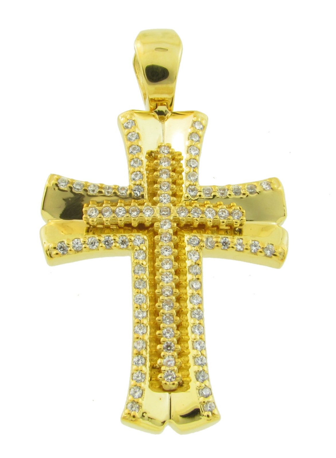 CROSS Women's Hand Made SENZIO Collection K14 Yellow Gold with Zircon Stones 04-828
