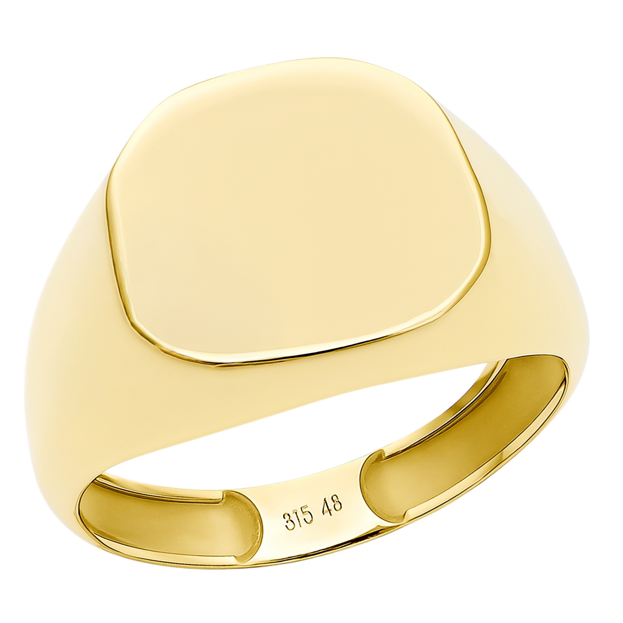 ΔΑΧΤΥΛΙΔΙ Ανδρικό SENZIO Collection σε Κ9 Κίτρινο Χρυσό R-PRA011OCTROU - 