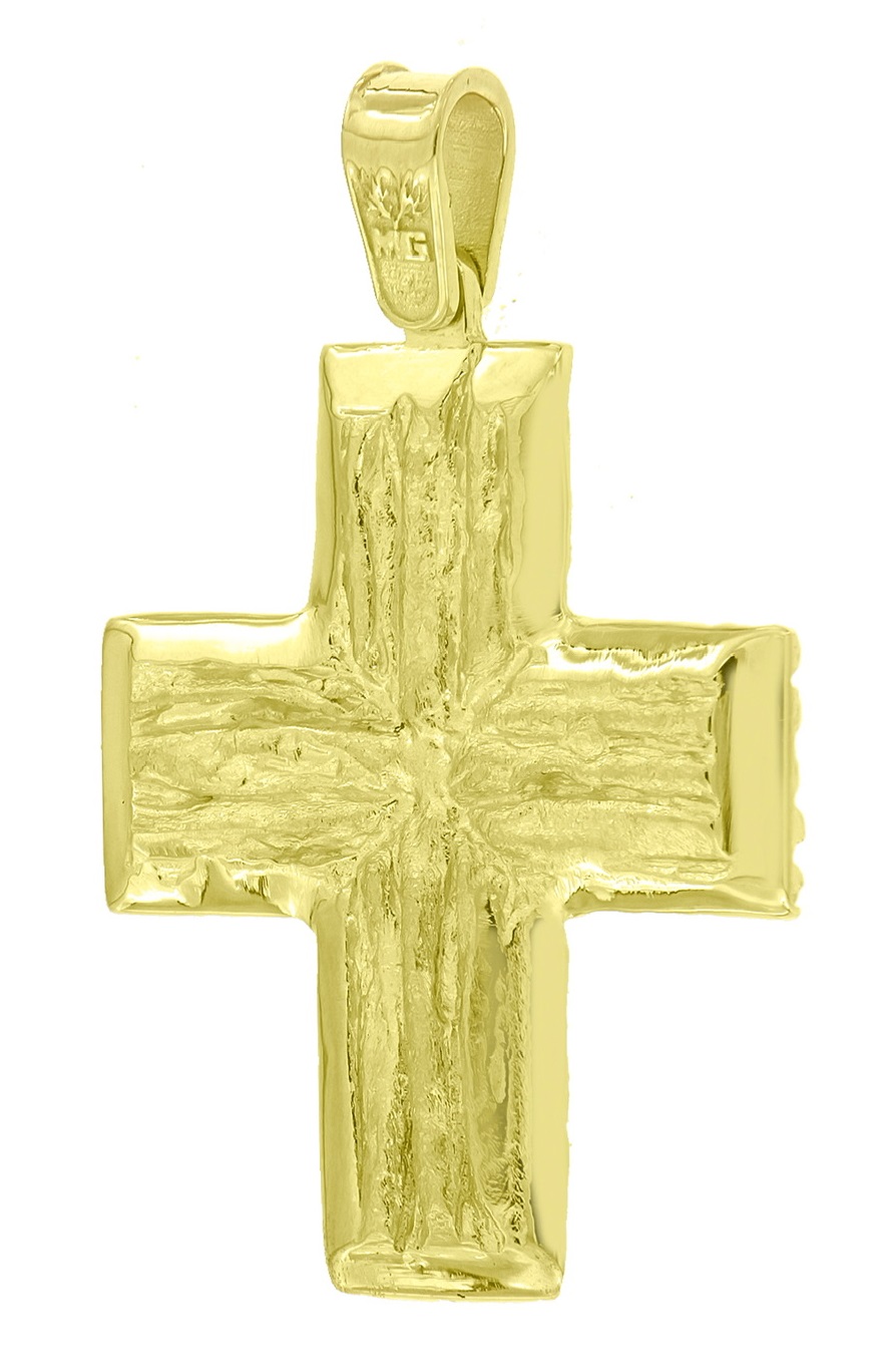 ΣΤΑΥΡΟΣ Ανδρικός MetronGold K14 από Κίτρινο Χρυσό 0743P-1 - 