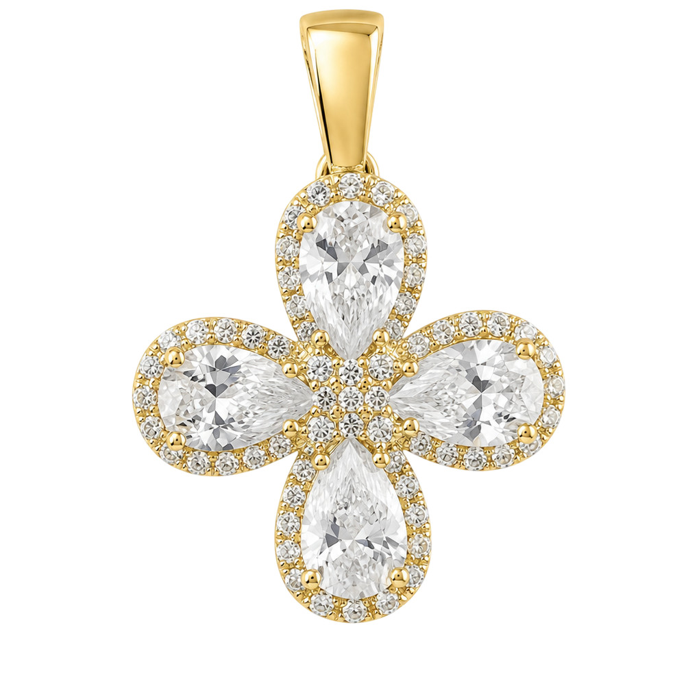 CROSS Women's SENZIO Collection K14 Yellow Gold with Zircon Stones S000887-14 - 