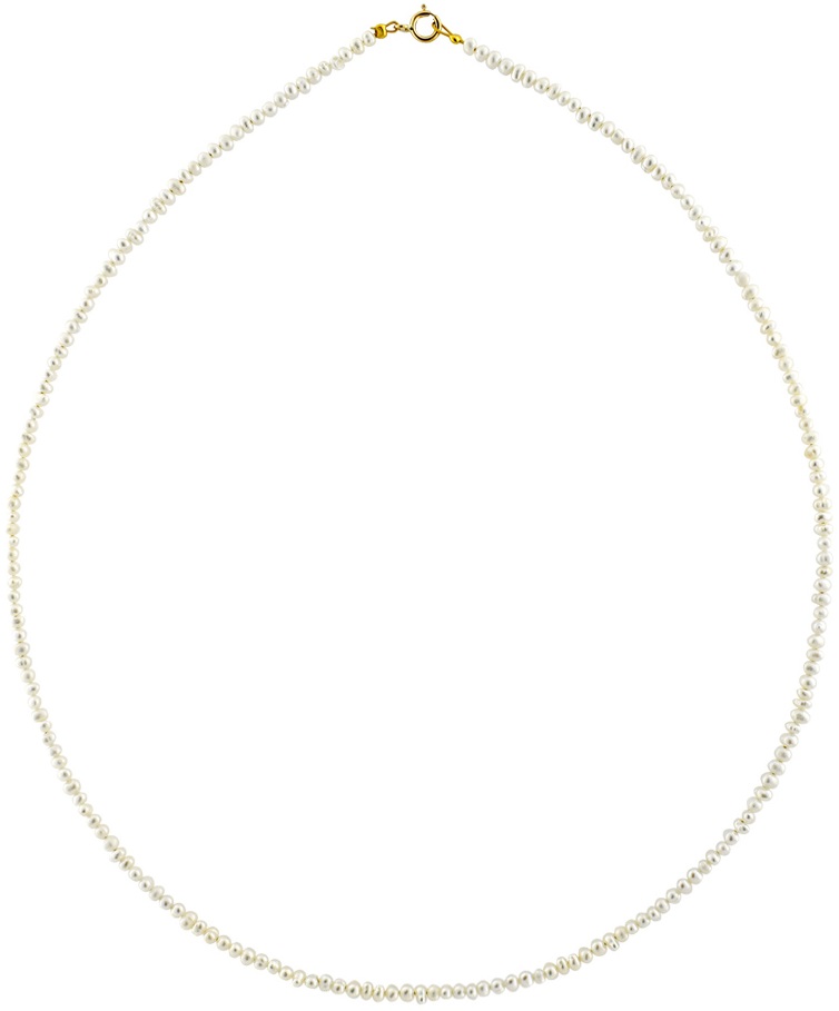NECKLACE SENZIO with Pearls in 14K Yellow Gold 119916CN309 - 