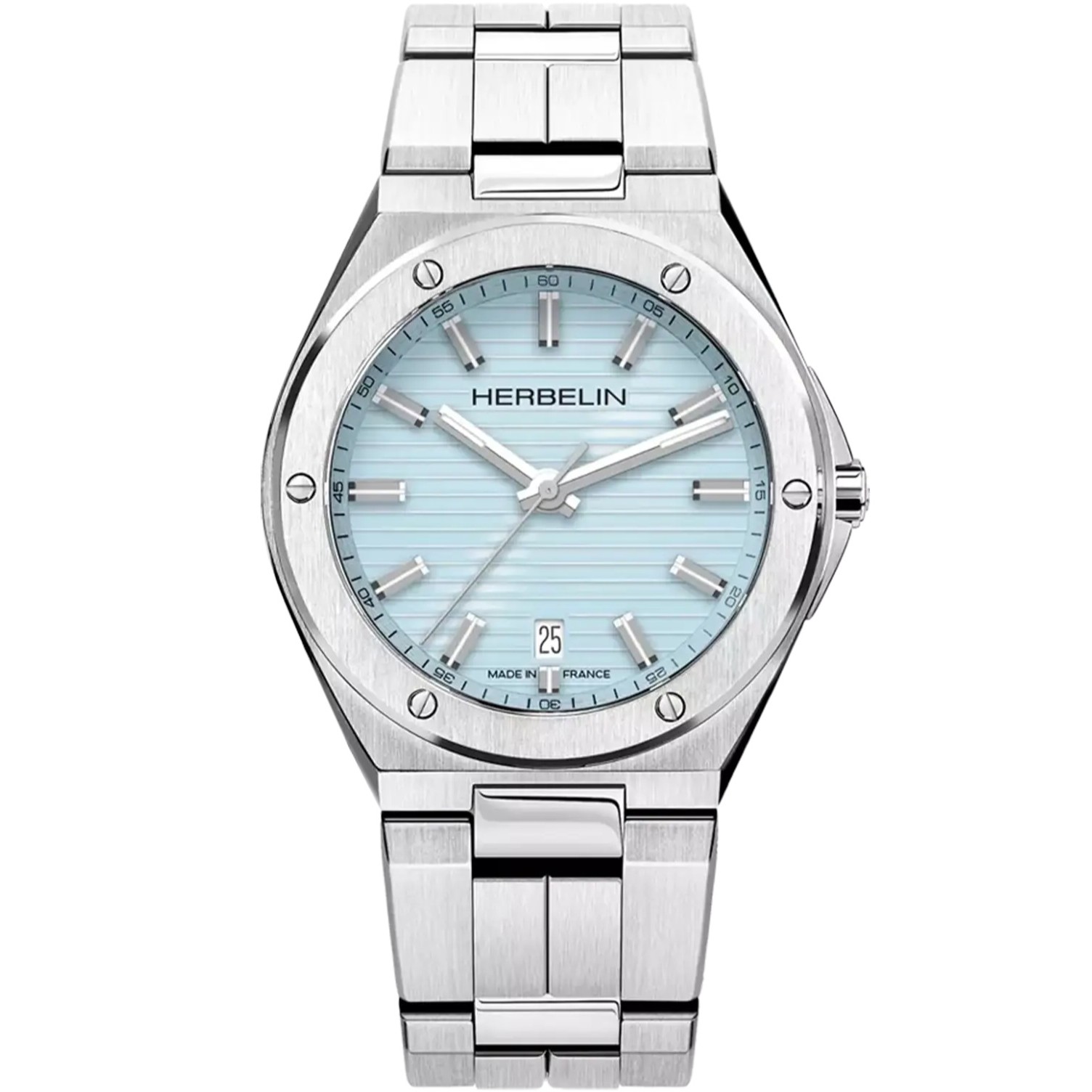 HERBELIN Cap Camarat Light Blue Gradient Dial 40.5mm Silver Stainless Steel Bracelet 12245B25 - 