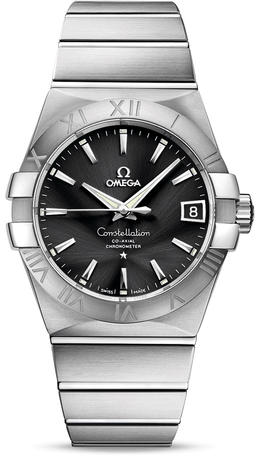 OMEGA Constellation Co-Axial Chronometer 38mm Silver Stainless Steel Bracelet 12310382101001 - 