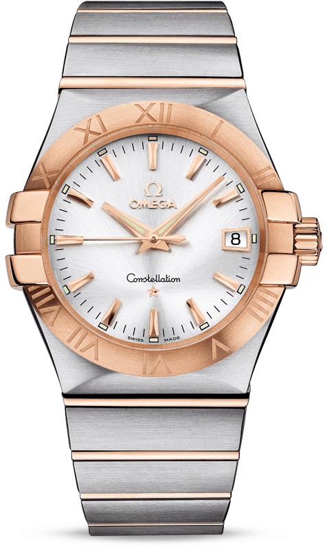 OMEGA Constellation Quartz 35mm Two Tone Rose Gold K18 & Silver Stainless Steel Bracelet 12320356002001 - 