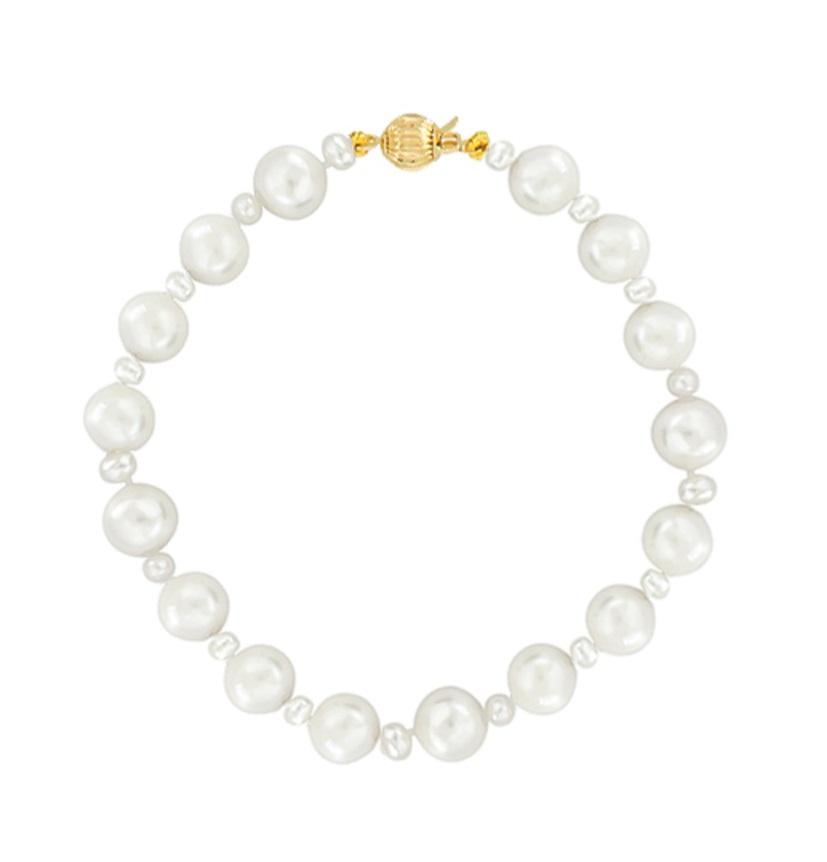 BRACELET SENZIO with Pearls in 14K Yellow Gold 124290CN702 - 