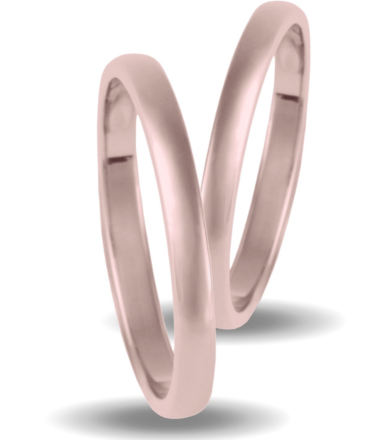 VERES4EVER Collection Wedding Rings Rose Gold V2056 - Rose Gold