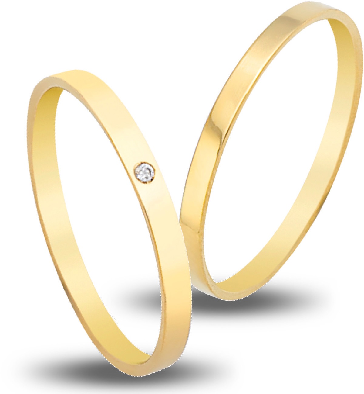 VERES4EVER Collection Βέρες Κίτρινο Χρυσό V3120CZ - Κίτρινο Χρυσό