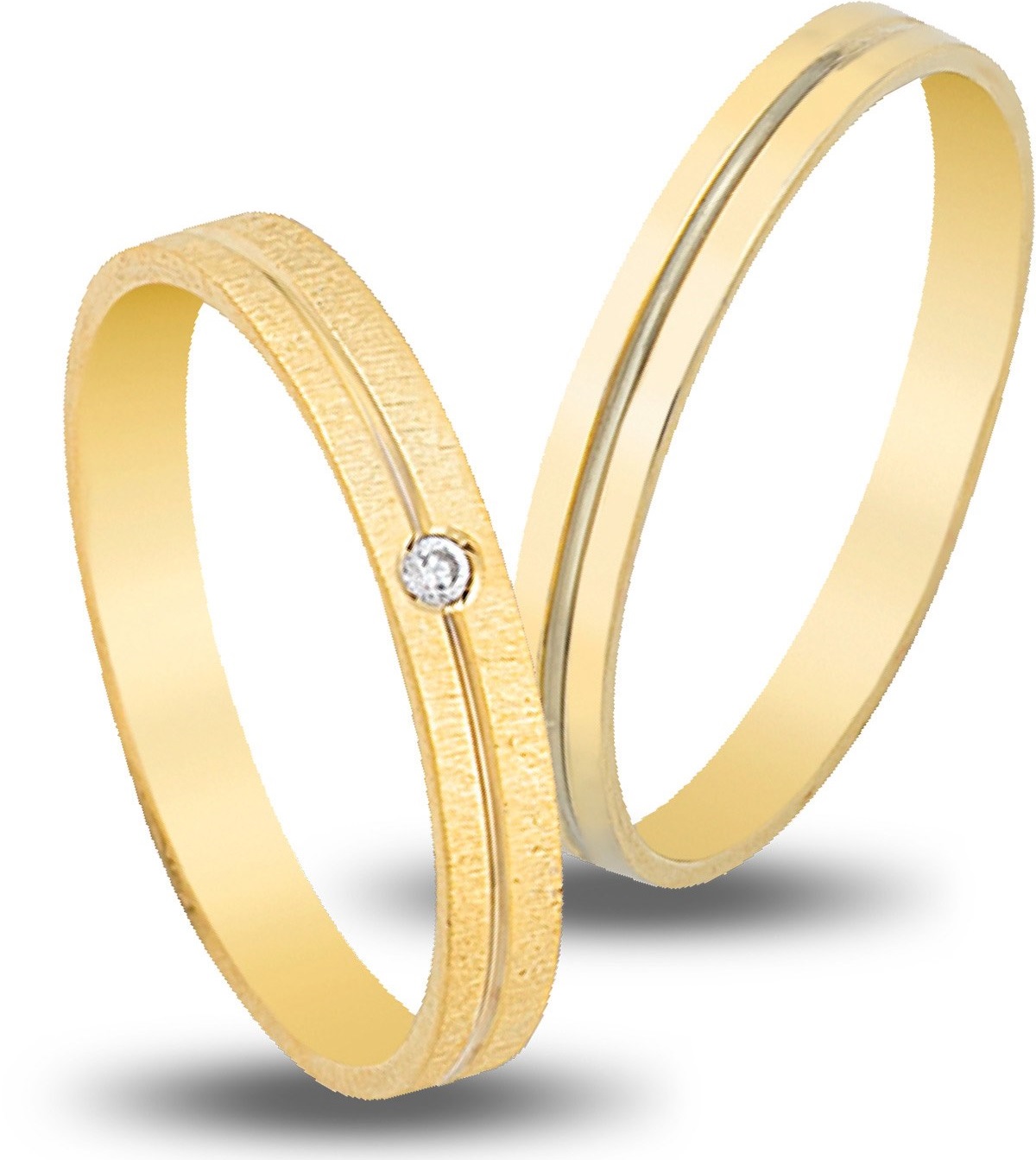 VERES4EVER Collection Βέρες Κίτρινο Χρυσό V3131CZ - Κίτρινο Χρυσό