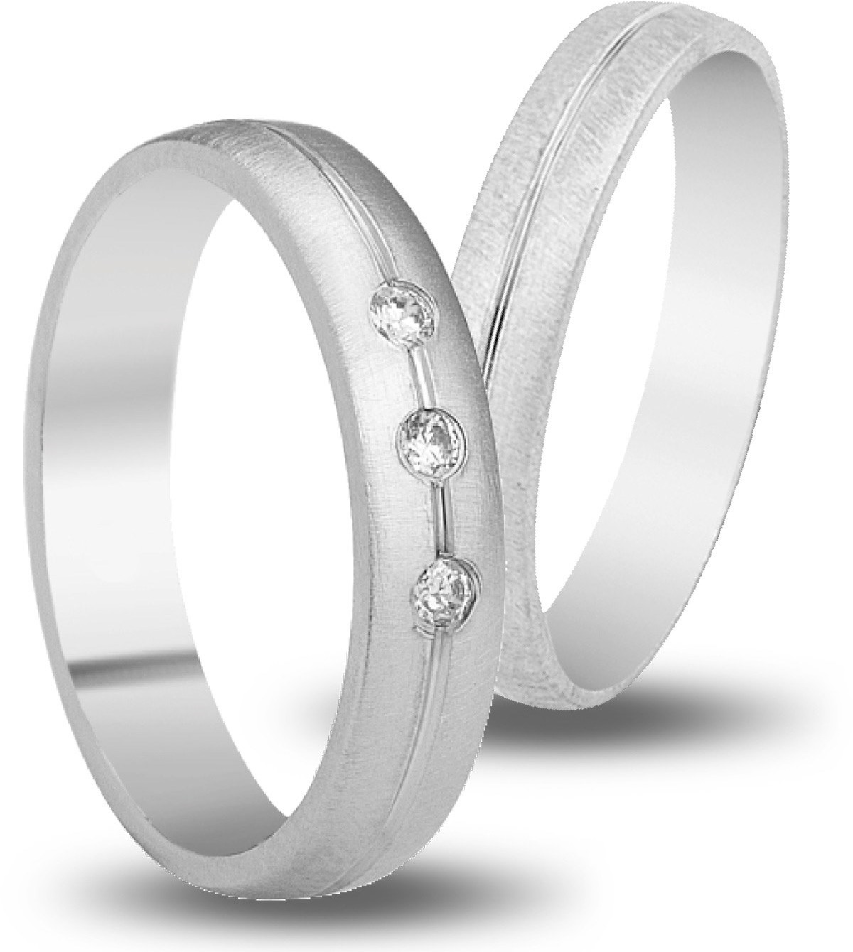 VERES4EVER Collection Βέρες Λευκό Χρυσό V4146CZ - Λεύκο Χρυσό