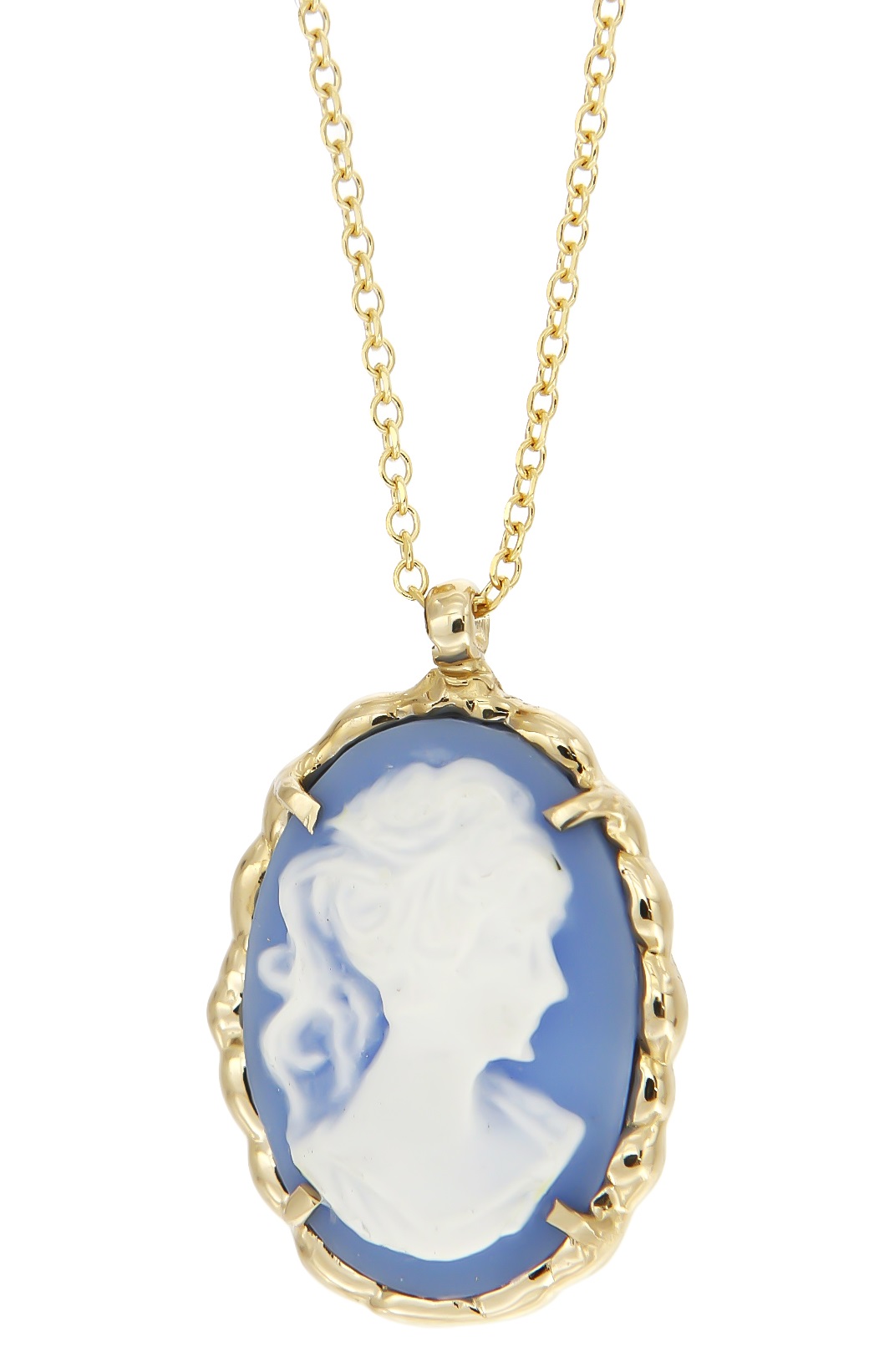 ΚΟΛΙΕ Cameo Χειροποίητο Κ14 Κίτρινο Χρυσό 14116 - 