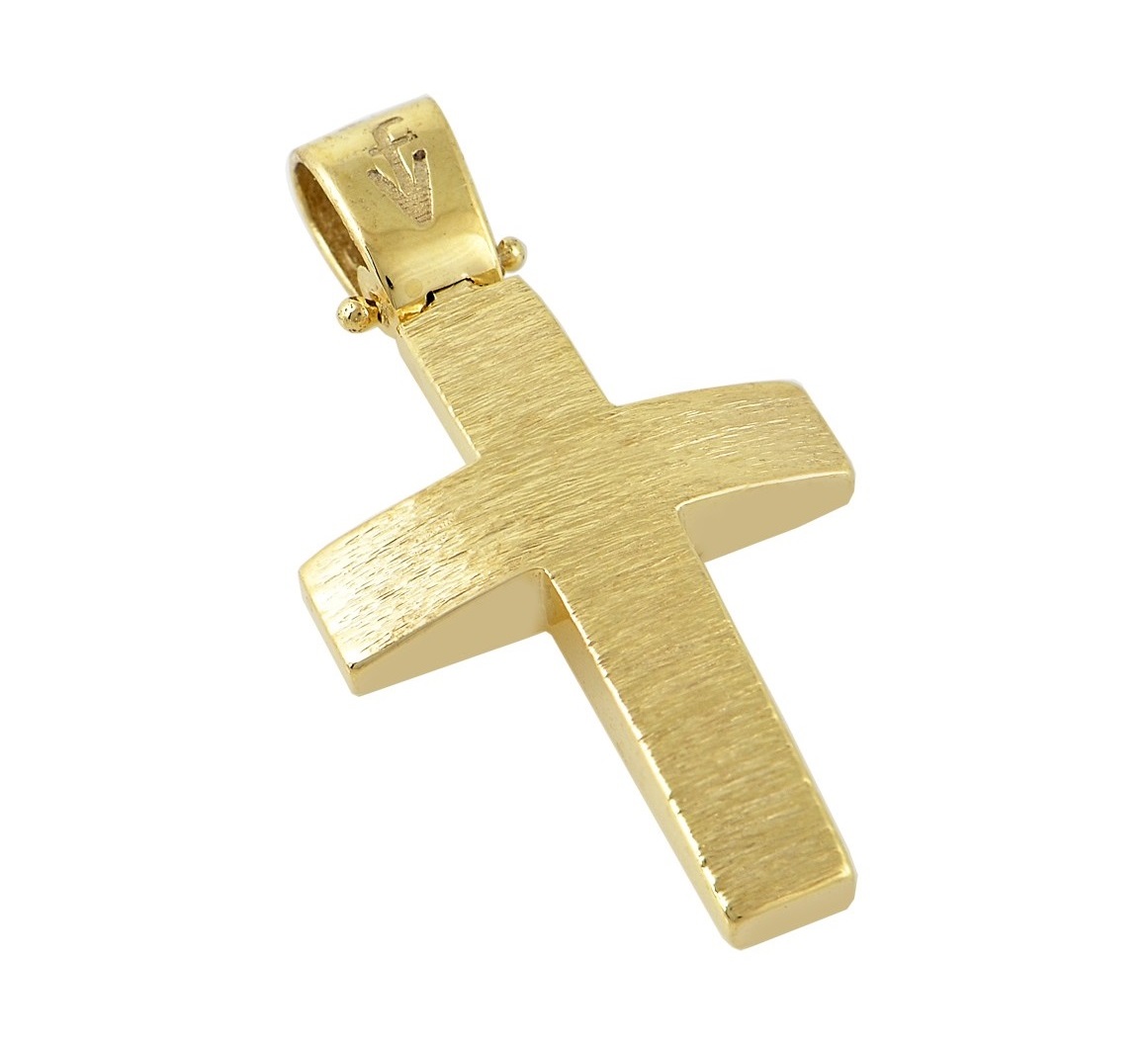 ΣΤΑΥΡΟΣ Ανδρικός FILVA Oro σε 14K Κίτρινο Χρυσό CR0196 - 