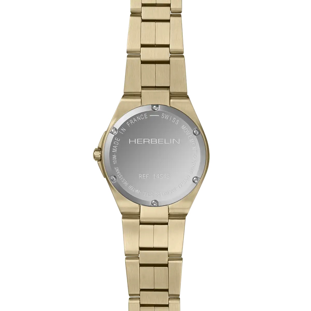 HERBELIN Cap Camarat Lady White Dial 33mm Gold Stainless Steel Bracelet 14545BP1N11 - 3