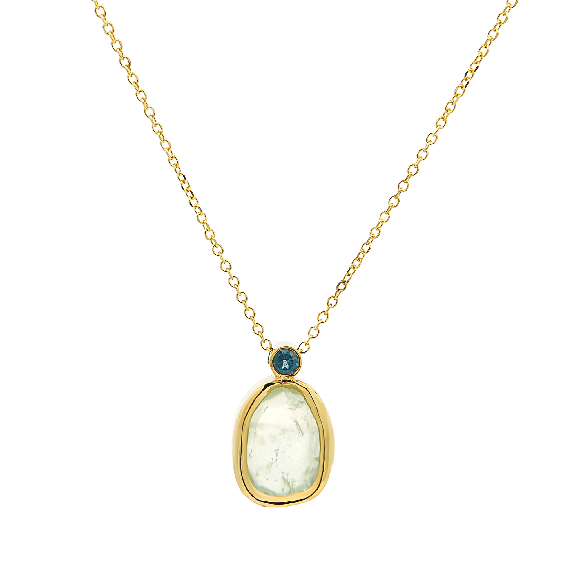 ΚΟΛΙΕ Χειροποίητο Di Natura SENZIO Collection Κ14 Κίτρινο Χρυσό με Τουρμαλίνη 5CR.014BGC - 