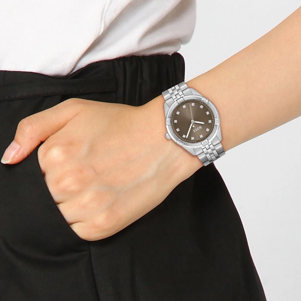 HUGO BOSS Rhea 36mm Silver Stainless Steel Bracelet 1502699 - 4