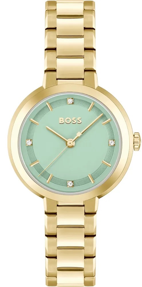BOSS Sena Lady's Light Green Dial 34mm Gold Stainless Steel Bracelet 1502759 - 1