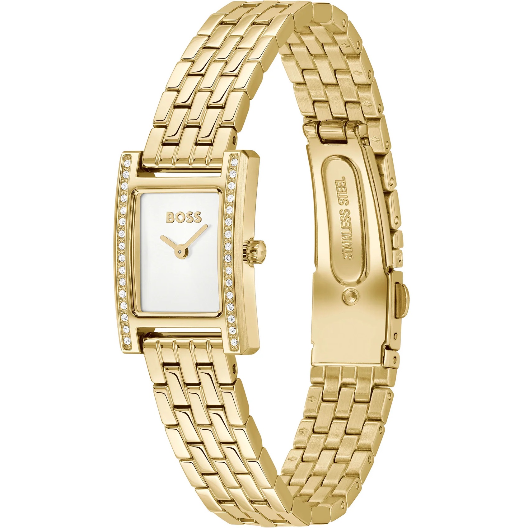 BOSS Lucy White Dial 18mm Gold Stainless Steel Bracelet 1502815 - 4