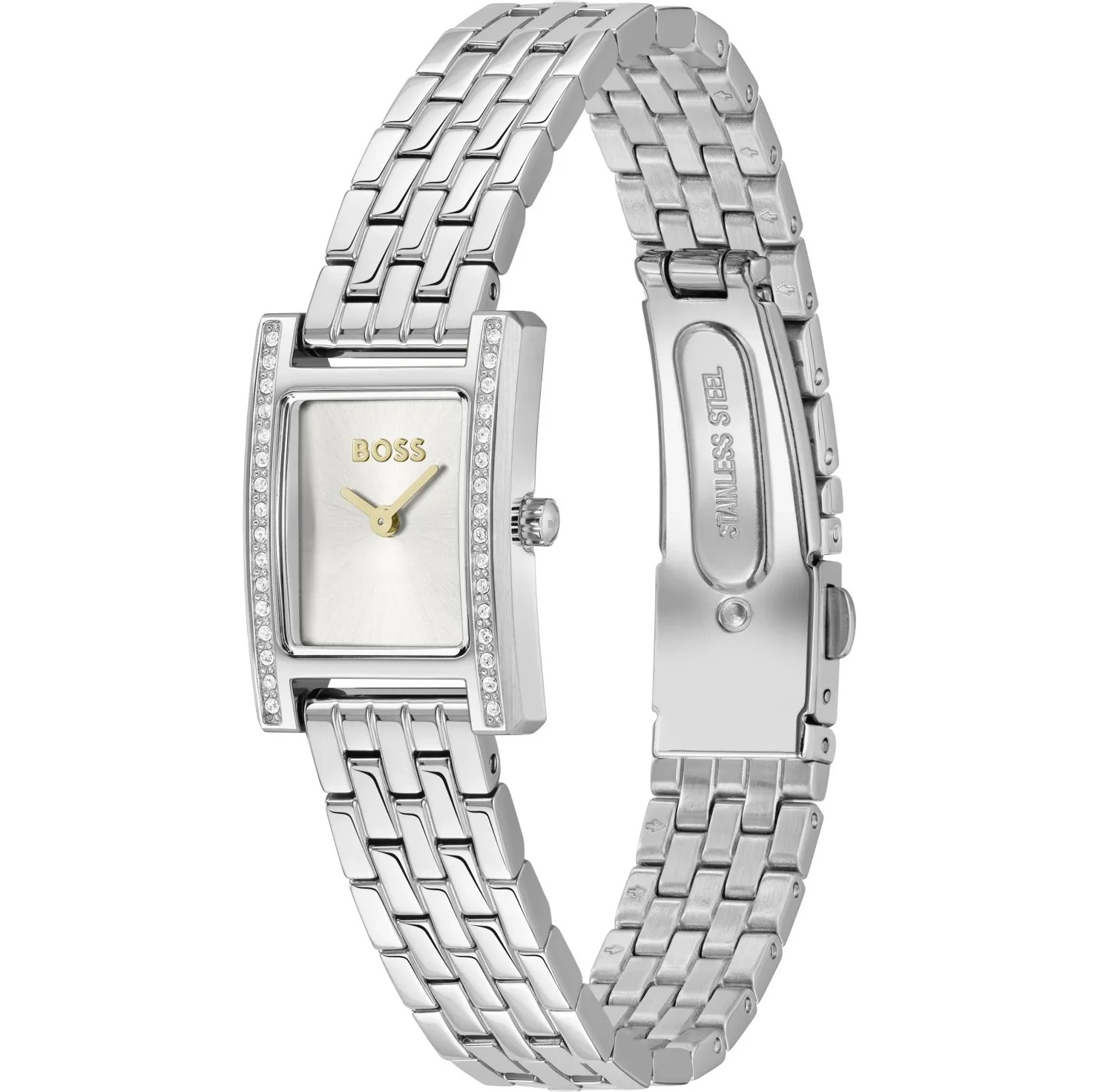 BOSS Lucy Silver Dial 18mm Silver Stainless Steel Bracelet 1502816 - 3