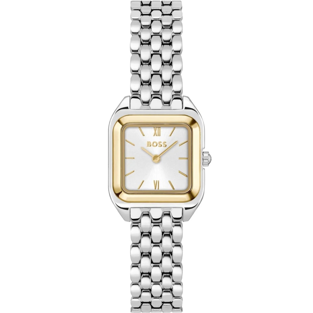 BOSS Mae Silver Dial 22mm Silver and Gold Stainless Steel Bracelet 1502821 - 