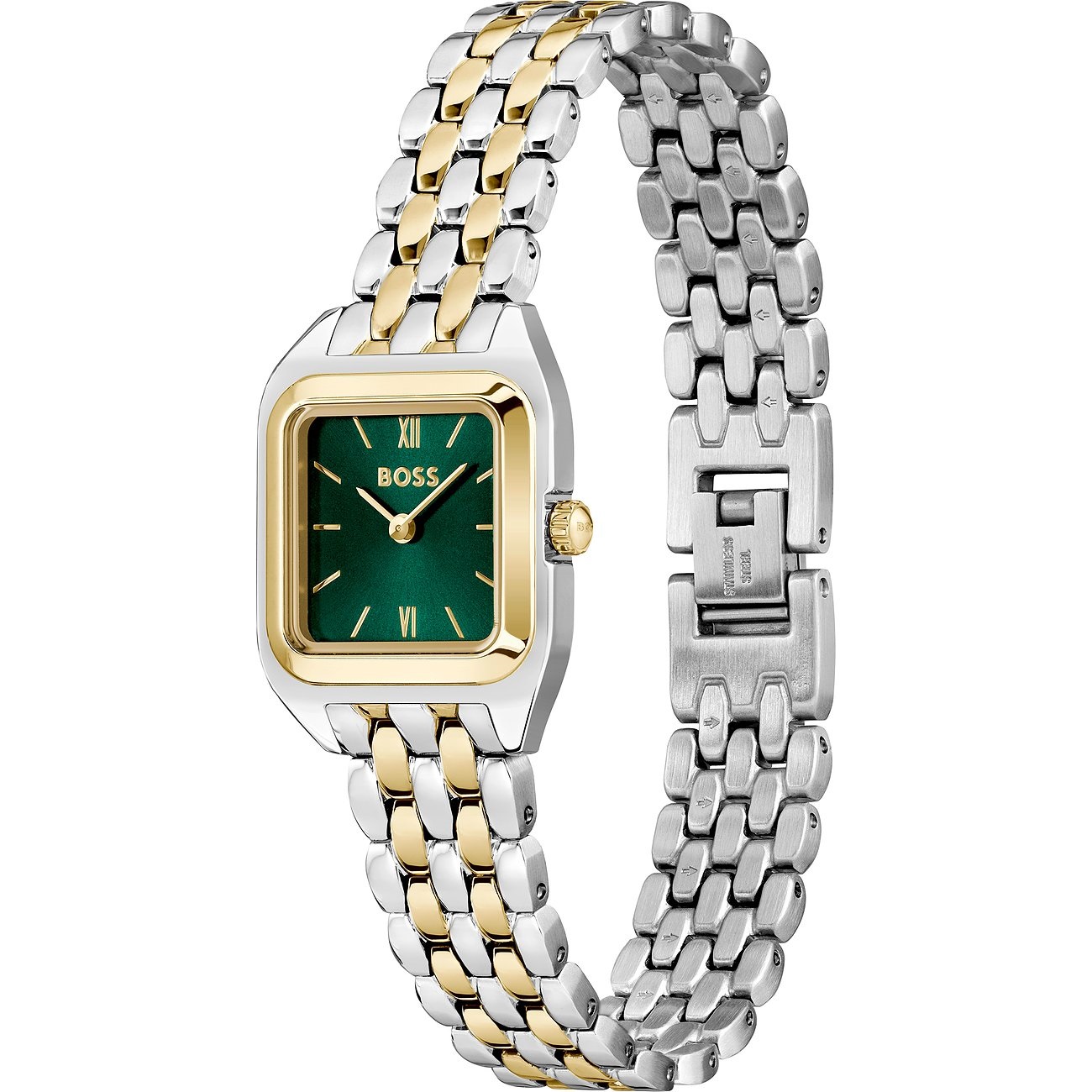 BOSS Mae Silver Dial 22mm Gold and Silver Stainless Steel Bracelet 1502822 - 3