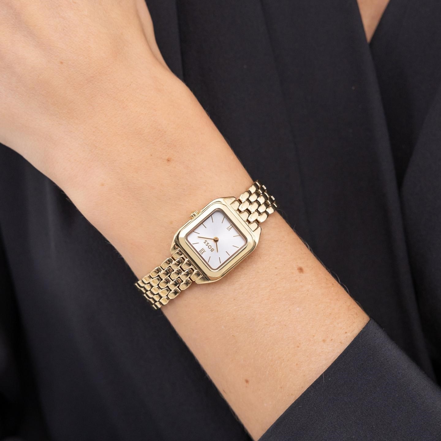BOSS Mae Gold Dial 22mm Gold Stainless Steel Bracelet 1502823 - 