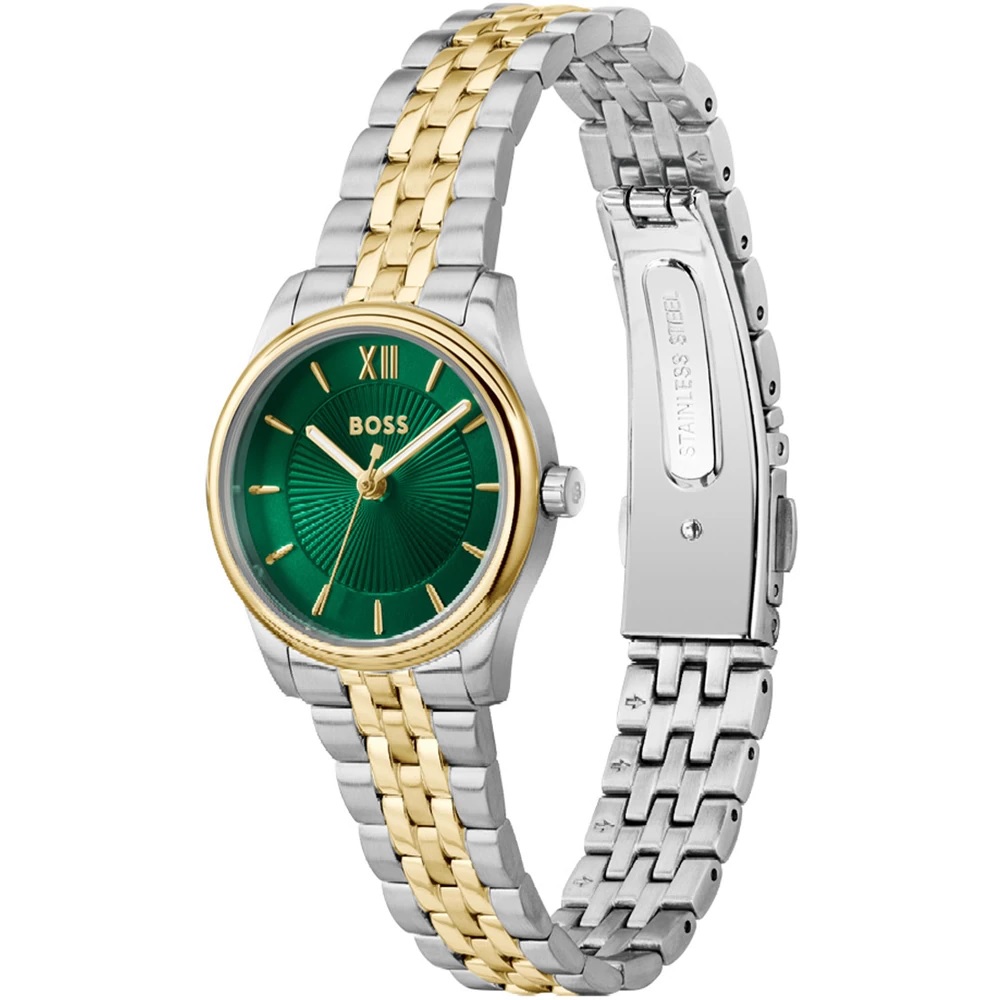 HUGO BOSS Graceful Mina Green Dial 25mm Gold And Silver Stainless Steel Bracelet 1502841 - 3