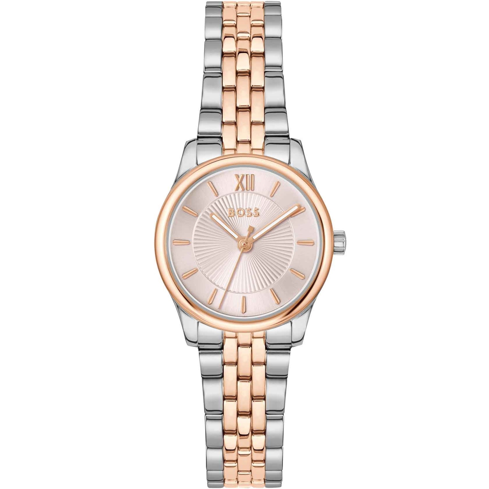 BOSS Graceful Mina Rose Gold Dial 25mm Two Tone Rose Gold Stainless Steel Bracelet 1502842 - 