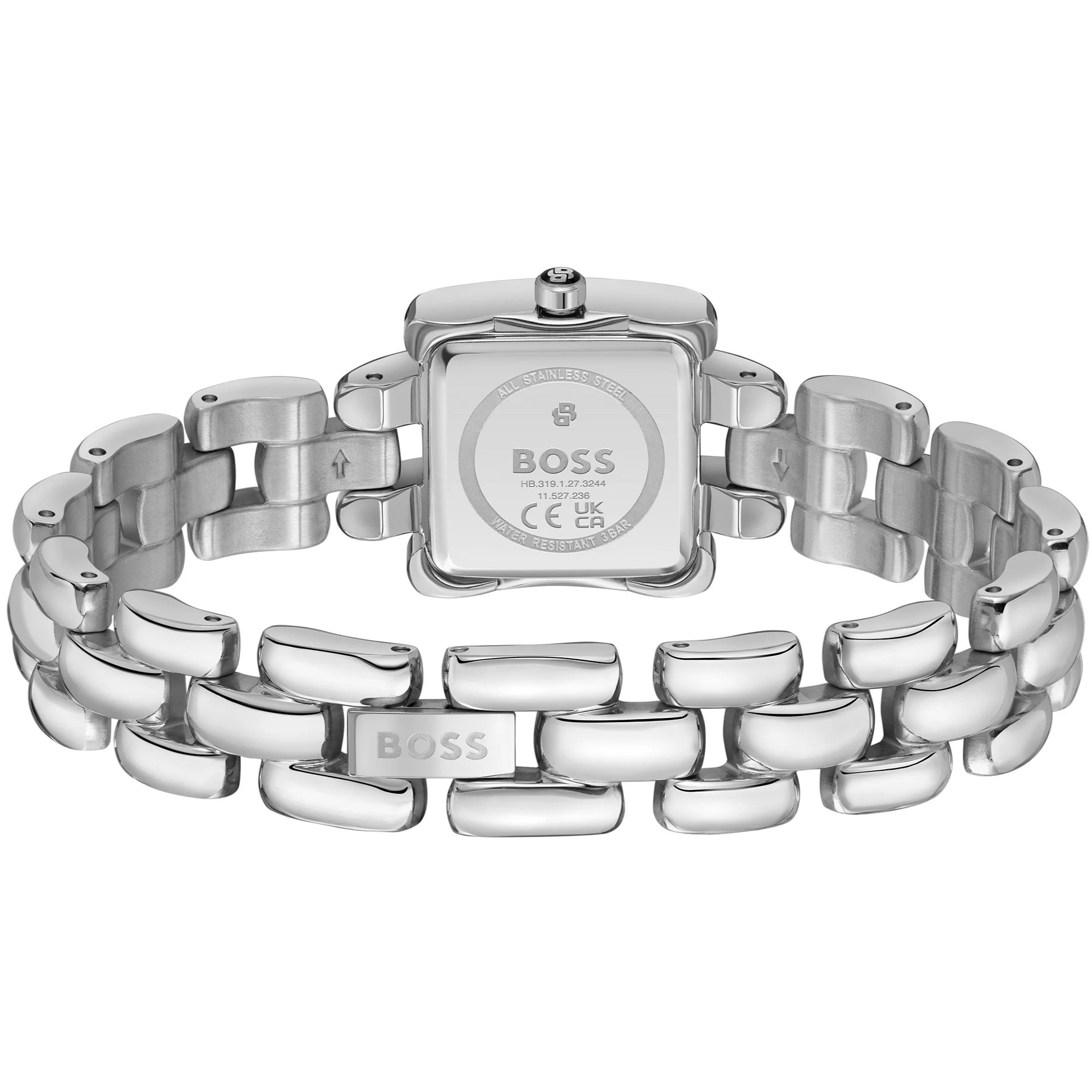 BOSS Violet White Mother of Pearl Dial 21mm Silver Stainless Steel Bracelet 1502873 - 3