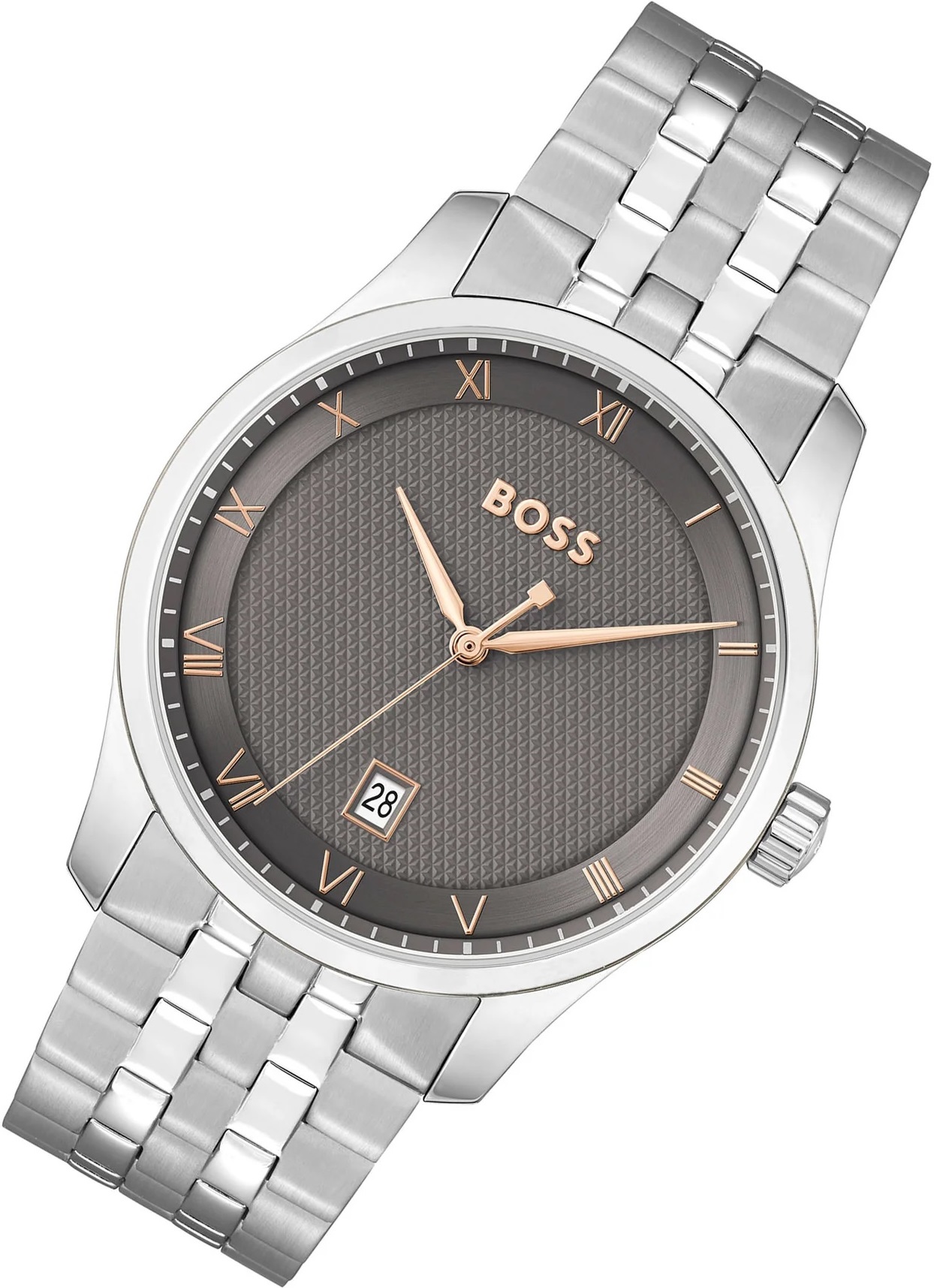 BOSS Principle Gray Dial 41mm Silver Stainless Steel Bracelet 1514116 - 