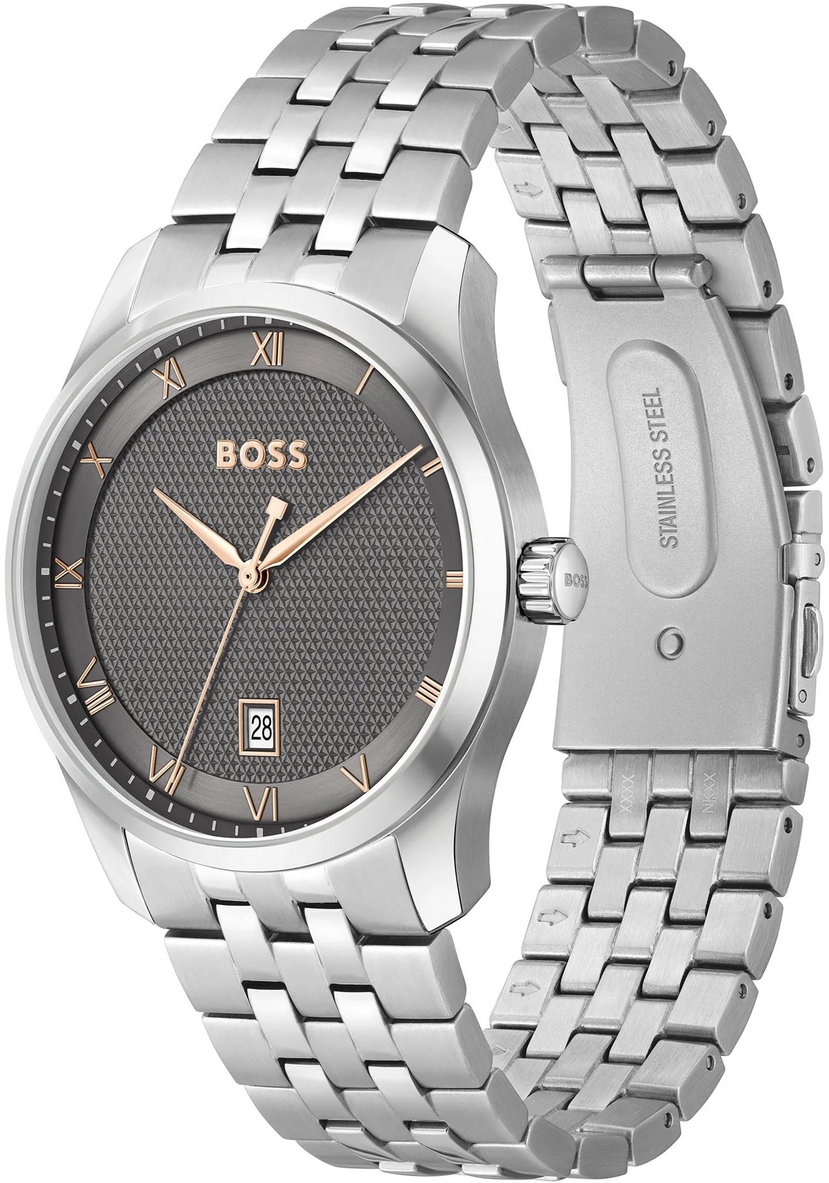 BOSS Principle Gray Dial 41mm Silver Stainless Steel Bracelet 1514116 - 3